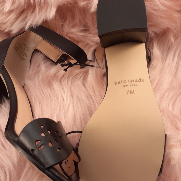Kate Spade Black Heeled Sandal 8, 7.5, 7. - Picture 6 of 6